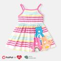 Care Bears Baby Girl Colorful Striped or Allover Print Cami Dress Color block image 1
