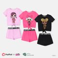 L.O.L. SURPRISE! 2pcs Toddler/Kid Girl Naia Character Print Short-sleeve Tee and Shorts Set Roseo image 2