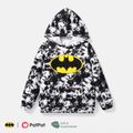 Justice League Kid Boy Tie Dyed Hoodie Sweatshirt Black image 1