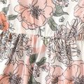 <Romantic Garden> Baby Girl Floral Print Flutter-sleeve Romper or Sets Pink image 5