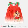 Helfer auf vier Pfoten Kleinkinder Mädchen Tanktop Süß Wassermelone Kleider rot image 1