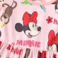 Disney Baby/ Toddler Girl Flutter-sleeve Allover Print Naia™ Dress Pink image 4