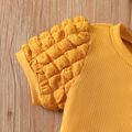 Kid Girl Textured Puff Sleeve Top Ginger image 3