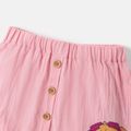 PAW Patrol Toddler Girl 2pcs 100% Cotton Ruddle Camisole and Skirt Set Pink image 4