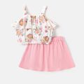 PAW Patrol Toddler Girl 2pcs 100% Cotton Ruddle Camisole and Skirt Set Pink image 2
