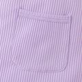 Baby Girl 100% Cotton Solid Color Ribbed Sleeveless Rompers Purple image 5