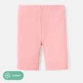 Toddler/Kid Girl Solid Color Cotton Leggings Shorts Pink image 5