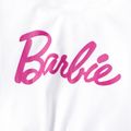 Barbie 2pcs Toddler Girl Tie Knot Cotton Tee and Mesh Skirt Set PinkyWhite image 3