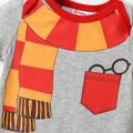 Harry Potter Baby Boy/Girl 2pcs Cotton Shiny Graphic Romper & Hat Set Grey image 5