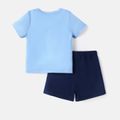 Care Bears Baby Boy/Girl 2pcs Short-sleeve Graphic Naia™ Tee and Cotton Shorts Set Blue image 3