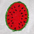 Kid Girl Strawberry Graphic Short-sleeve Tee Light Grey image 5