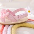 Baby Bow Decor Solid Toddler Sandals Pink image 4