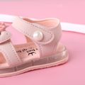 Toddler Soft Sole Non-slip Bow Decor Luminuous Sandals Pink image 5