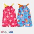 Peppa Pig Toddler Girl Character Print Bow Decor Slip Romper Pink image 2