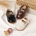Toddler / Kid Solid Bow Decor Flats Beige image 2