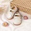 Toddler / Kid Solid Bow Decor Flats Beige image 3