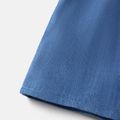 Barbie Kleinkind/Kind Mädchen schulterfreier Jeans-Baumwoll-Slip-Strampler Denim Blue image 5