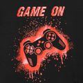 2pcs Kid Boy Game Print Short-sleeve Tee and Solid Shorts Set Orange image 3