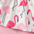 2 unidades Bebé Peça dois em um Flamingo Bonito Sem mangas Vestidos Roseo image 5