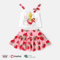 Looney Tunes Toddler Girl 2pcs Character Print Bow Cami Top & Skirt Set REDWHITE image 1