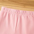 Toddler/Kid Girl Solid Color Cotton Leggings Shorts Pink image 4