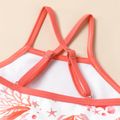 Baby Girl Allover Ocean Animals Print Spaghetti Strap One-piece Swimsuit PinkyWhite image 4