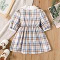 Toddler Girl Peter Pan Collar Long-sleeve Plaid Dress PLAID image 2