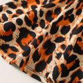 Baby Girl Leopard Print Halter Sleeveless Dress Brown image 5
