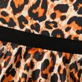 Baby Girl Leopard Print Halter Sleeveless Dress Brown image 4