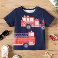 Toddler Boy Vehicle Print Short-sleeve Tee royalblue image 1