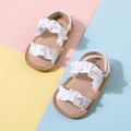 Baby / Toddler Ruched Dual Strap Sandals White image 4
