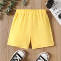 Toddler Girl/Boy Basic Solid Shorts Yellow image 2