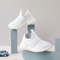 Toddler/Kid Breathable Texture Solid Sport Shoes White image 2