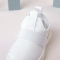 Toddler/Kid Breathable Texture Solid Sport Shoes White image 4