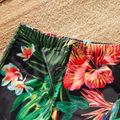 Family Matching Allover Plant Print Lace Up One-piece Swimsuit or Swim Trunks Shorts Colorful image 4