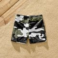 Family Matching Camouflage Print Strappy One-piece Swimsuit and Swim Trunks Shorts Camouflage image 3
