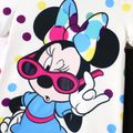 Disney Toddler/Kid Girl/Boy 2pcs Naia™ Character & Polka Dots Print Tee and Letter Print Leggings Set Multi-color image 3