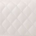 Women/Kid Rhombus Solid Chain Small Square Bag White image 4