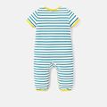 Disney Baby Boy/Girl Striped Short-sleeve Graphic Naia™ Jumpsuit Green image 2