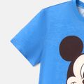 Disney Family Matching Character Print Solid Short-sleeve Tops Color block image 5