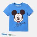 Disney Family Matching Character Print Solid Short-sleeve Tops Color block image 1
