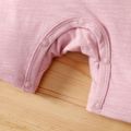 Baby Girl/Boy Cotton Solid Henley Tank Romper Pink image 5