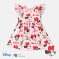 Disney Baby/ Toddler Girl Flutter-sleeve Allover Print Naia™ Dress Pink image 1