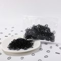 1000 PCS/Pack Multicolor Hair Ties for Girls (Random inner bag) Black image 3
