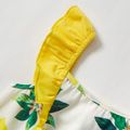 Lemon Print Family Matching Pajamas Set（Flame Resistant） Yellow