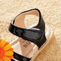 Toddler / Kid Flower Velcro Closure Sandals Black