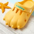 Toddler / Kid Solid Cartoon Bear Paw Sandals Pale Yellow image 3