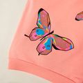 2-piece Kid Girl Butterfly Print Sweatshirt and Pants (3 Colors Available) Pink