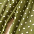 calça repelente de mosquitos de bolinhas casuais para meninas Verde Escuro image 3