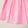 Baby Girl 100% Cotton Sleeveless Bowknot Shirred Dress Pink